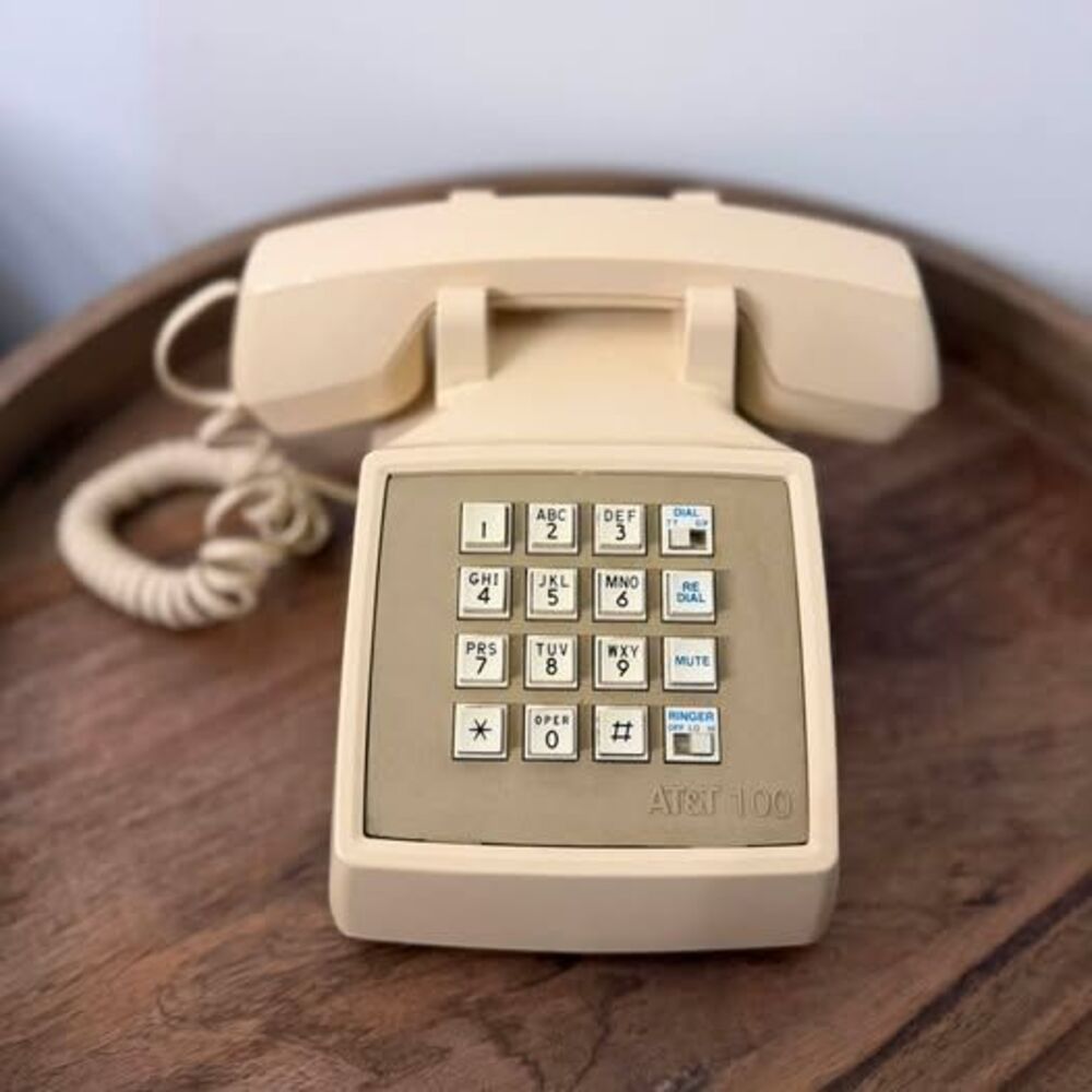 AT&T 100 Vintage Push Button Telephone